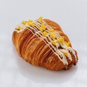 The croissant is sweet