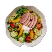 Salad with duck