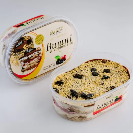 Торт-десерт "Perfetto з чорносливом та вишнею" 0,450 г