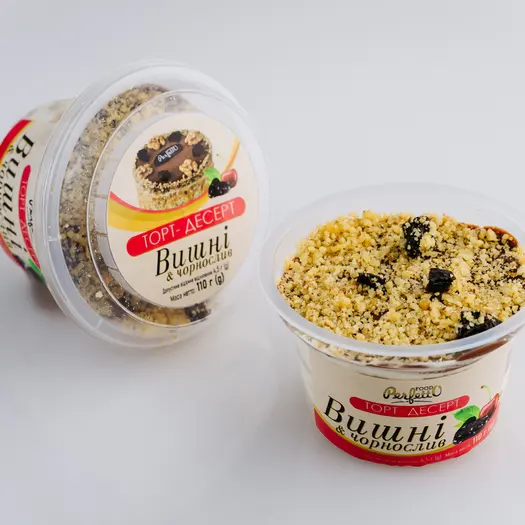 Торт-десерт "Perfetto з чорносливом та вишнею" 0,110 г