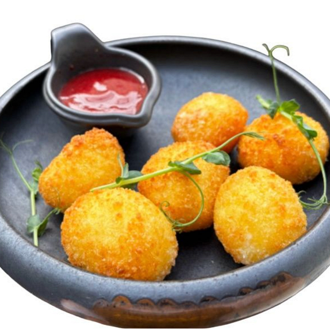 Cheese balls with berry sauce  - Image 1
