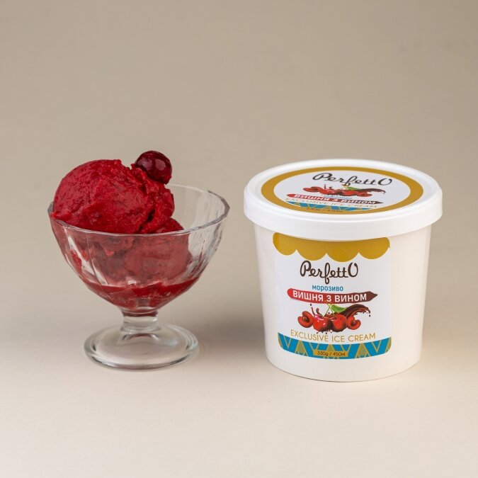 Perfetto Exclusive Ice Cream - Cherry Sorbet on Cherry Wine - Image 2