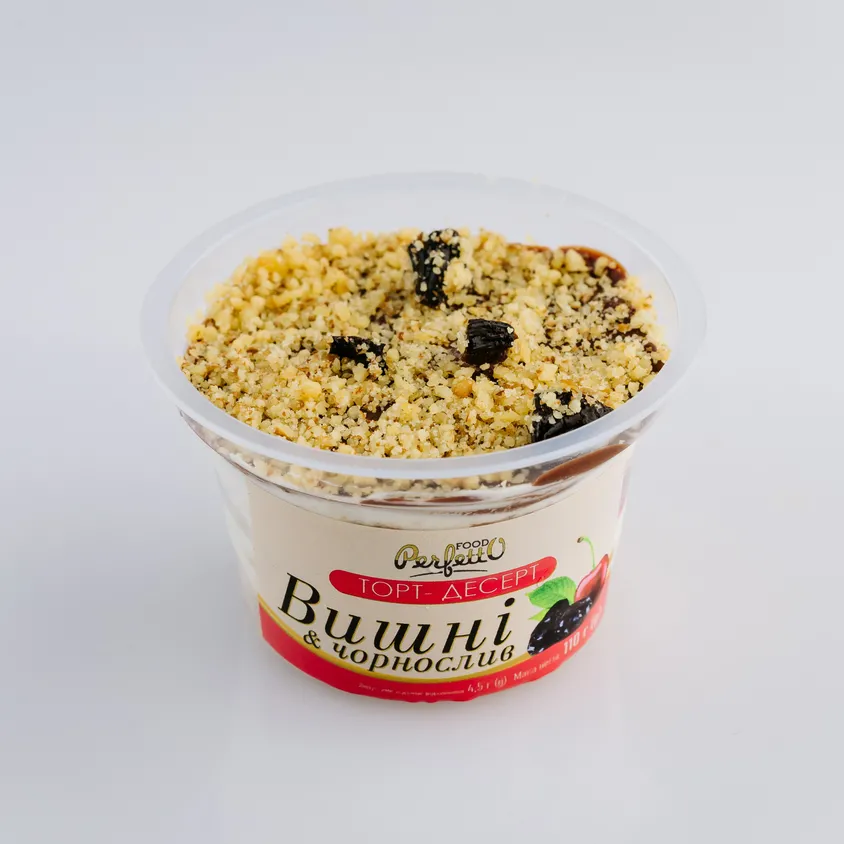 Торт-десерт "Perfetto з чорносливом та вишнею" 0,110 г - Зображення 2