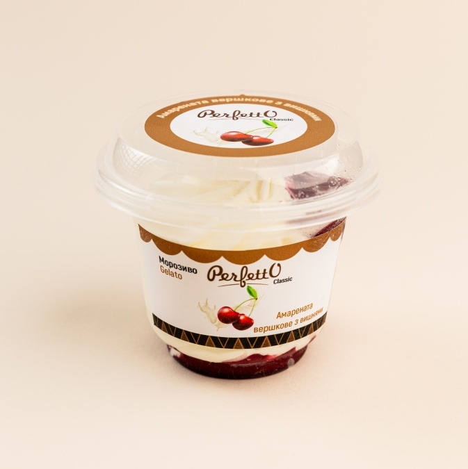 Морозиво Perfetto "Смакота" - Амарента з вишнями - Зображення 1