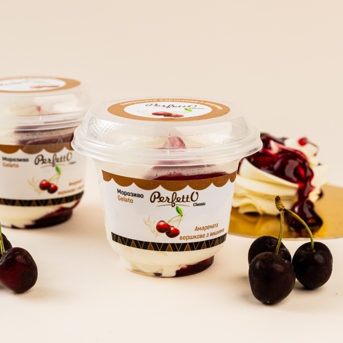 Perfetto ice cream "Smakota" - Amarenta with cherries - Image 2