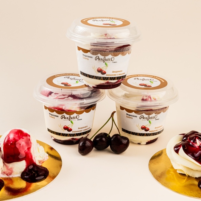 Perfetto ice cream "Smakota" - Amarenta with cherries - Image 3