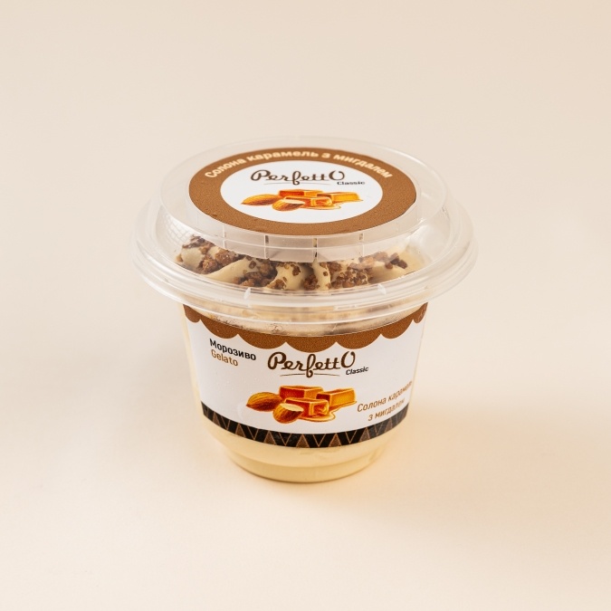 Perfetto ice cream "Smakota" - Salted caramel with almonds - Image 1
