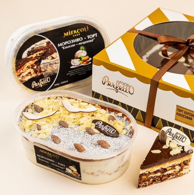 "Miracoli cake" Ice cream - cake "Coconut - almond" - Image 2