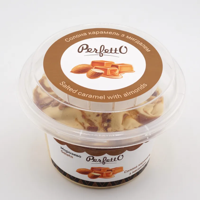 Морозиво Perfetto "Смакота" - Солона карамель з мигдалем - Зображення 1