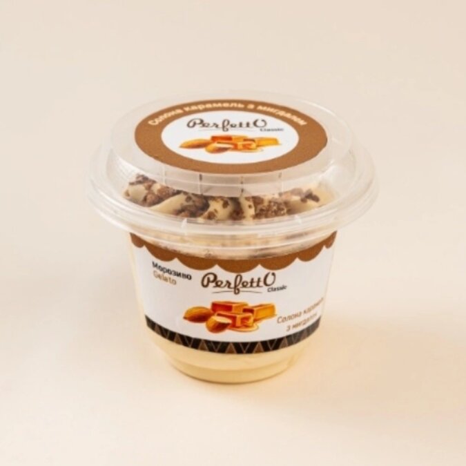 Perfetto ice cream "Smakota" - Salted caramel with almonds - Image 1